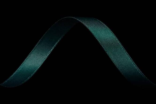 Bånd "silke", Teal 9 mm x 90 m