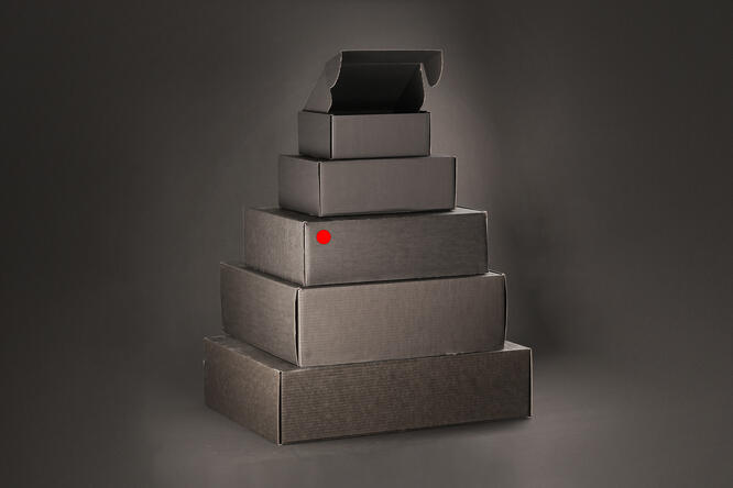 Fraktesker, Black/Black 42x32x13 cm