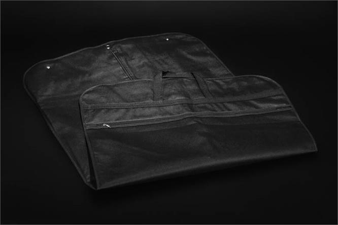 Garderobepose sort TNT, med skj.lomme 60x110cm, 100 gr (50)