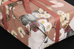Gavepapir, Apple Bloom Brown (5) 55 cm x 100 m