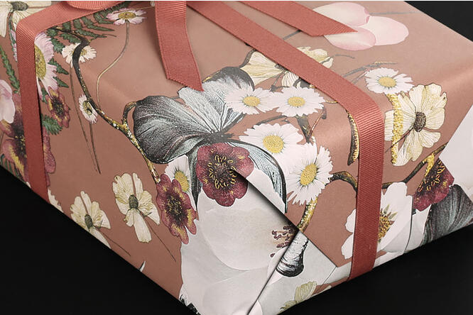 Gavepapir, Apple Bloom Brown (5) 55 cm x 100 m