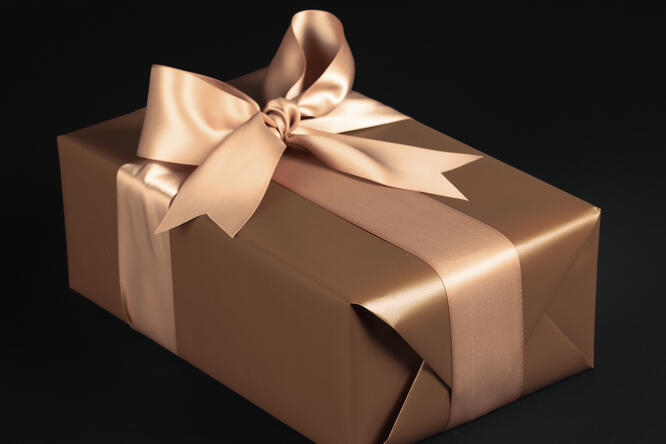 Gavepapir, Mocca matt laminat (4) 50 cm x 180 m