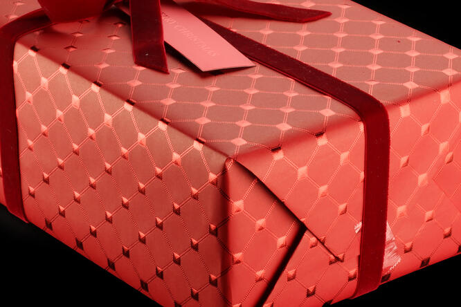 Gavepapir, Red Diamond 55 cm x 120 m