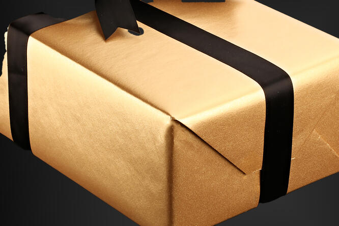 Gavepapir, Super Sparkling Gold (9) 55 cm x 120 m