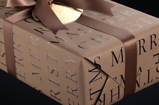 Julepapir,Slender Merry Christmas Coffee 55 cm x 100 m