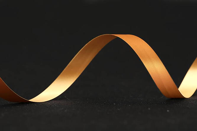 Bånd matt metallic, Copper  1 rull 10 mm x 250 m