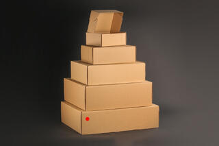 Fraktesker, Natur 57x42x15 cm