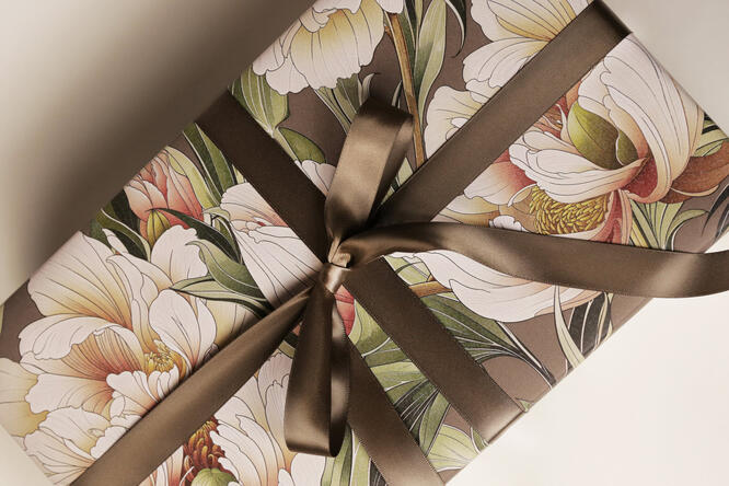 Gavepapir, Autumn Peony (5) 55 cm x 100 m