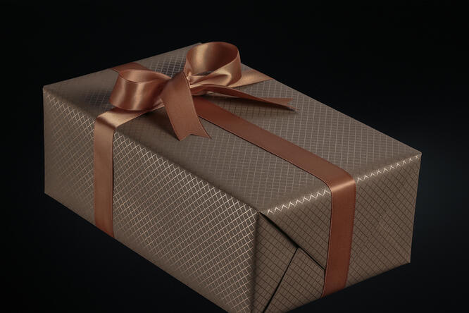 Julepapir,Diamond chocolate 55 cm x 100 m