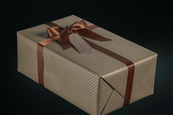 Julepapir,Diamond chocolate 55 cm x 100 m