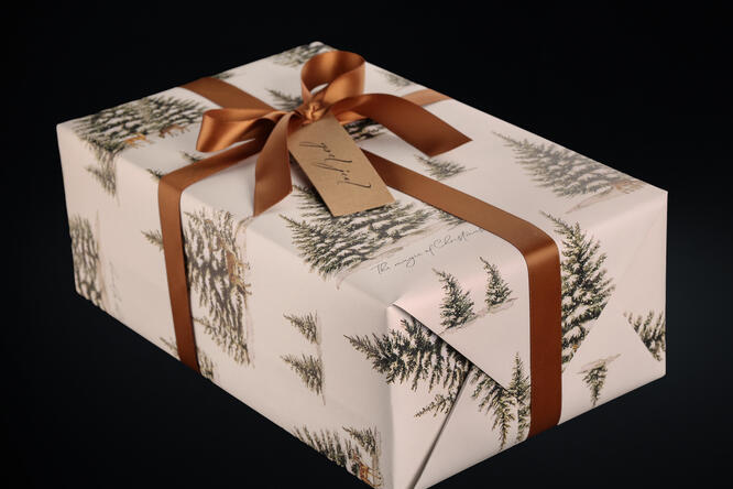Julepapir, Christmas Forest 55 cm x 100 m
