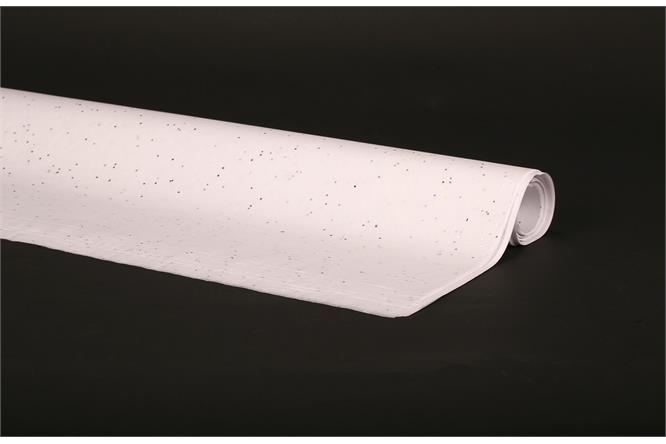 Silkepapir glimmer, White 50x75 cm,  à 200 ark