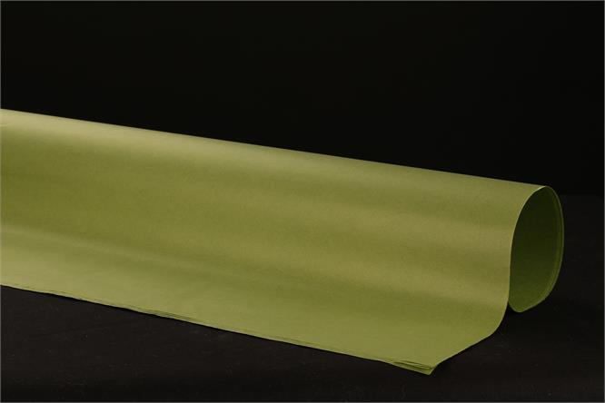 Silkepapir olive green, 19 gr 50x75 cm,  à 480 ark