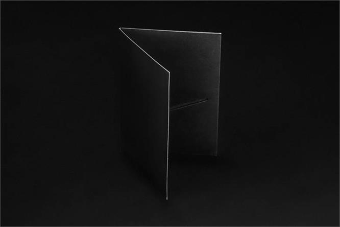 Folder, Sort matt m/ preg 11x16 cm