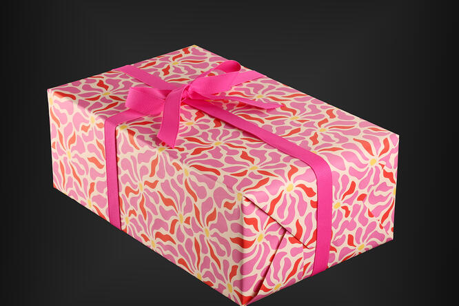 Gavepapir, Graphic Floral (5) 55 cm x 100 m