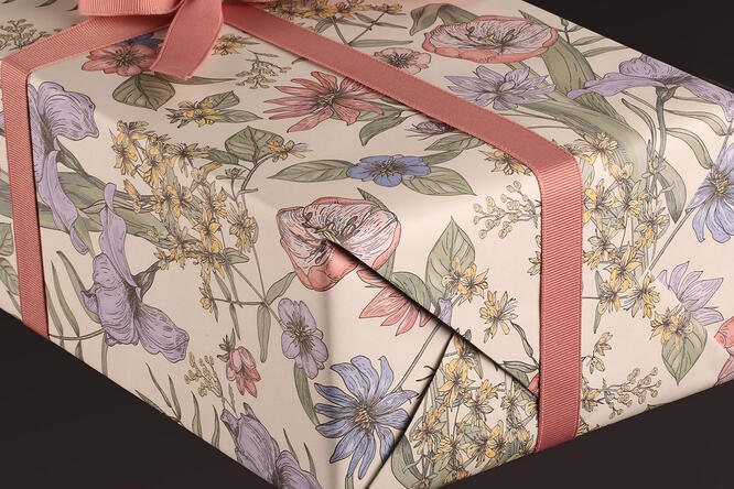 Gavepapir, Iris (5) 55 cm x 100 m