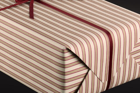 Gavepapir, Pinstripe (5) 55 cm x 100 m