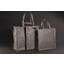 Handlenett med utstanset håndtak Dark Grey Non Woven 40x50 cm