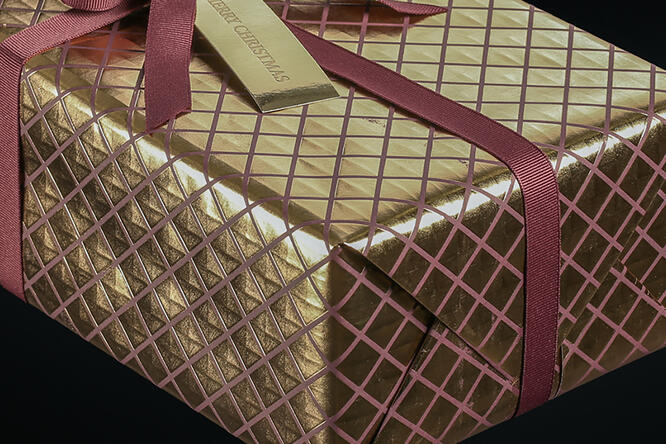 Julepapir, burgundy Square 55 cm x 100 m