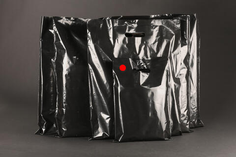 Plastpose, Sort blank LDPE 25x35 cm, 50 my