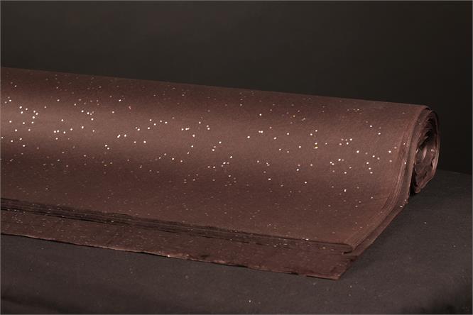 Silkepapir glimmer, Black 50x75 cm,  à 200 ark