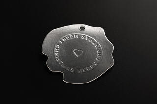 To/From, Stamp - silver Cardboard with embossing
