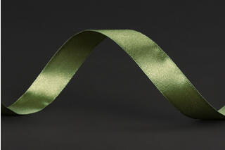 Bånd "silke", Dark Olive 15 mm x 50 m