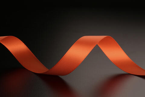 Bånd "silke", Mandarin Orange 18 mm x 90 m