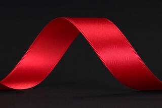 Bånd "silke", Red 18 mm x 90 m