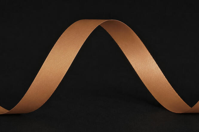 Båndmattline,Copper 10mm. x 100m.