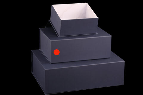 Gaveeske magnetlås, 32x24x12+12 cm Navy with marble inside