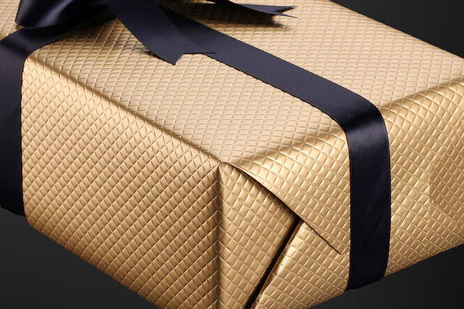 Gavepapir, Gold Diamant (11) 57 cm x 100 m