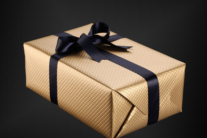 Gavepapir, Gold Diamant (11) 57 cm x 100 m