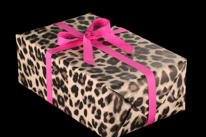 Gavepapir, Leopard (5) 55 cm x 100 m