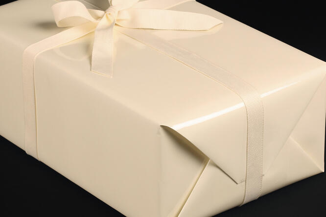 Gavepapir, Pastel Creme lakk (3) 50 cm x 180 m