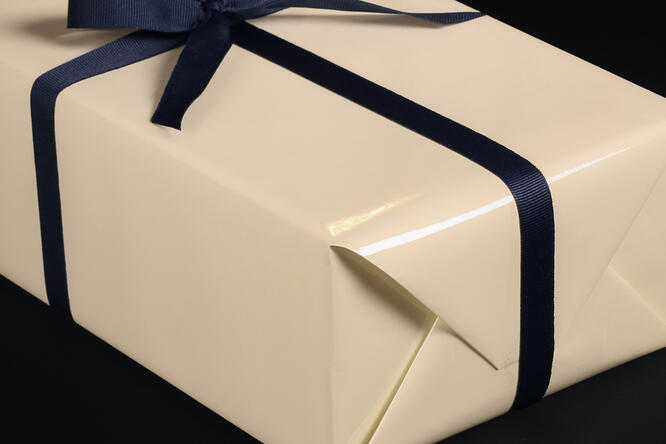 Gavepapir, Pastel Creme lakk (3) 50 cm x 180 m