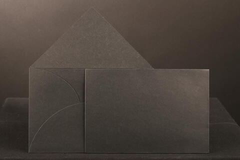 Konvolutt, sort kraft 19x13 cm