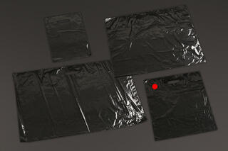 Plastpose, Sort blank LDPE 40x50 cm, 50 my