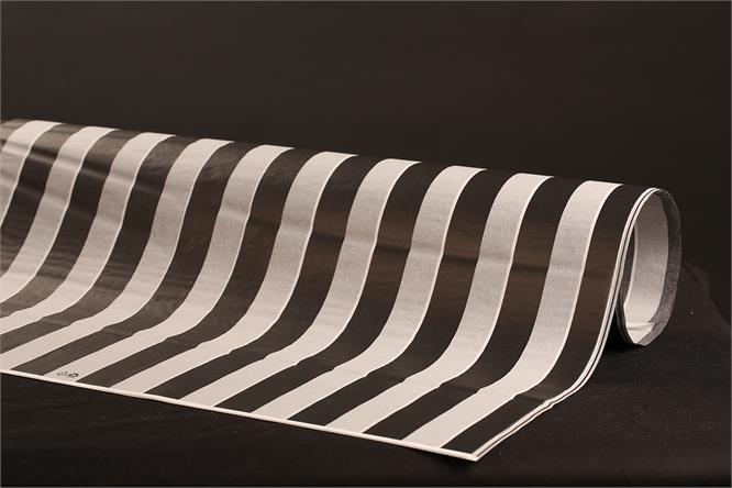 Silkepapir striper, Brede striper 50x75 cm,  à 480 ark