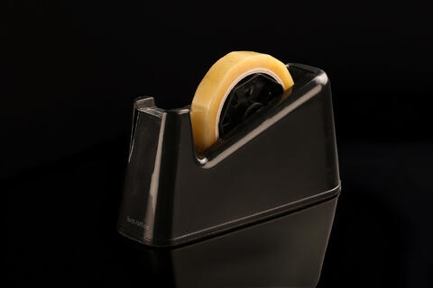 Tapedispenser, Sort for 66 m rull for bredde 12/15/19 mm