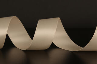 Bånd "silke", Creme 25 mm x 90 m