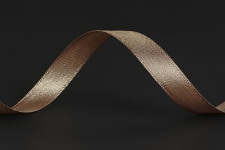 Bånd "silke", Light Chocolate 10 mm x 100 m