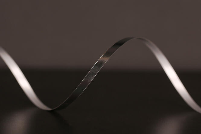 Bånd metallic, Silver 1 rull 5 mm x 250 m