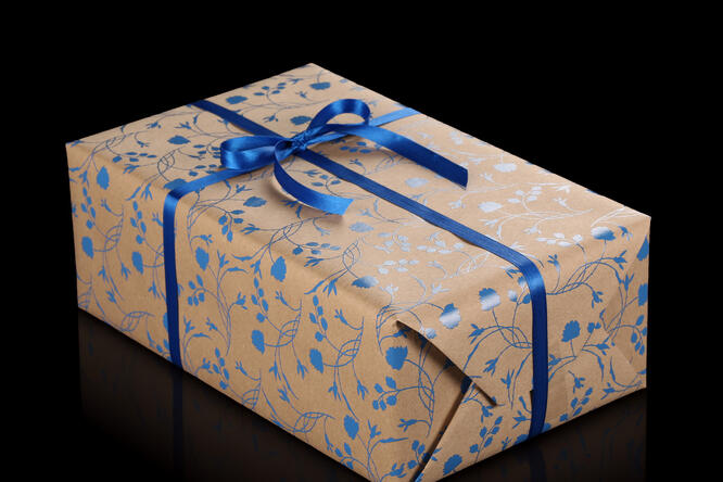 Gavepapir, Erba Blue (4) 50 cm x 100 m