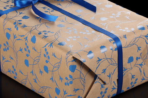 Gavepapir, Erba Blue (4) 50 cm x 100 m