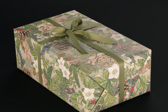 Gavepapir, Forest Floor Beige (5) 55 cm x 100 m