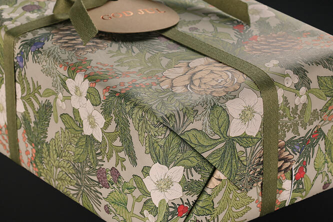 Gavepapir, Forest Floor Beige (5) 55 cm x 100 m