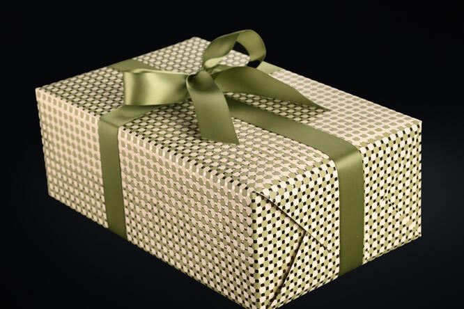 Gavepapir, Green Rococo (8) 55 cm x 100 m