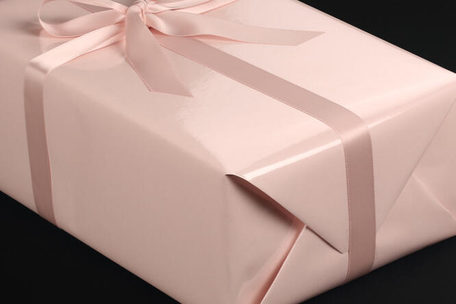 Gavepapir, Light Pink lakk (3) 50 cm x 180 m