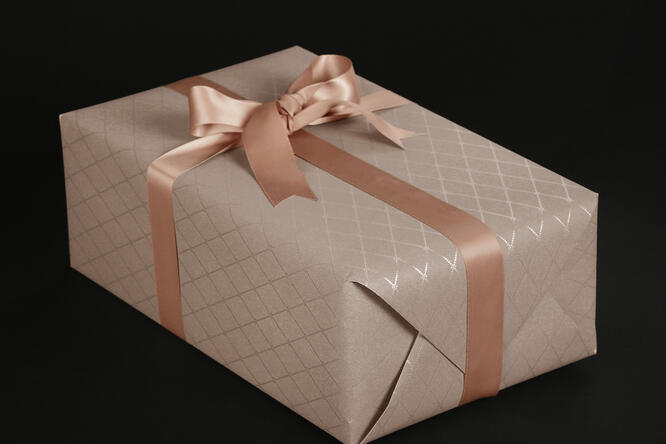 Gavepapir, Square Cool Grey 55 cm x 100 m